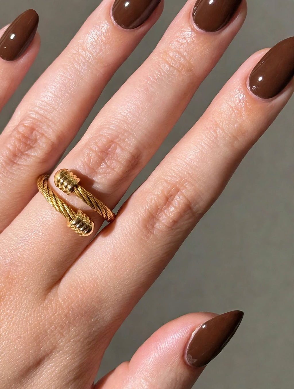golden Twist – Bypass Ring – HouseOfMirra