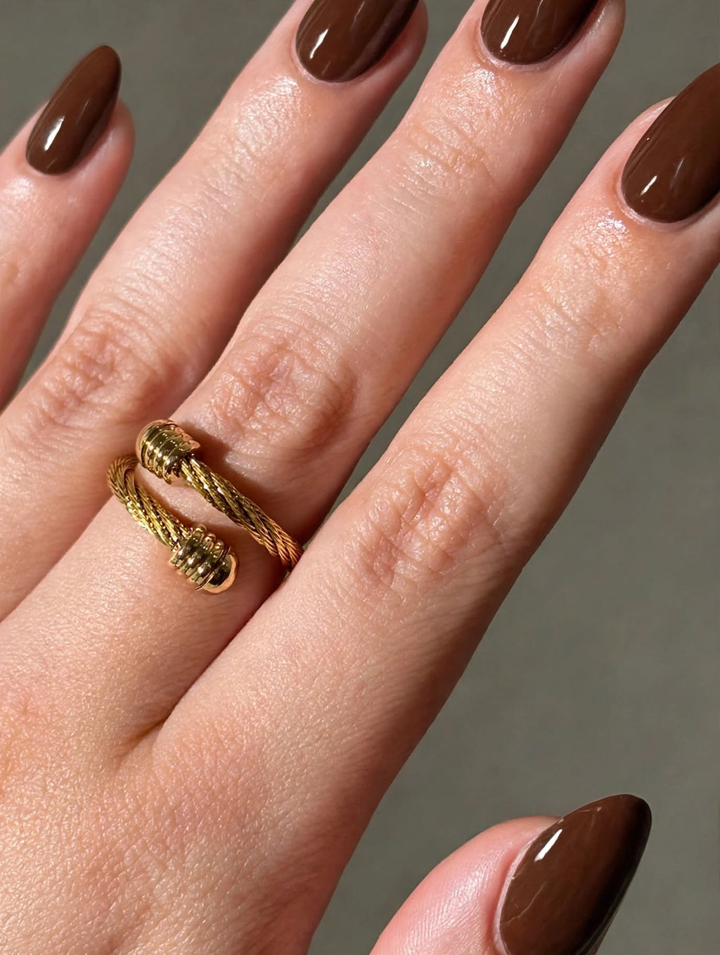 golden Twist – Bypass Ring – HouseOfMirra